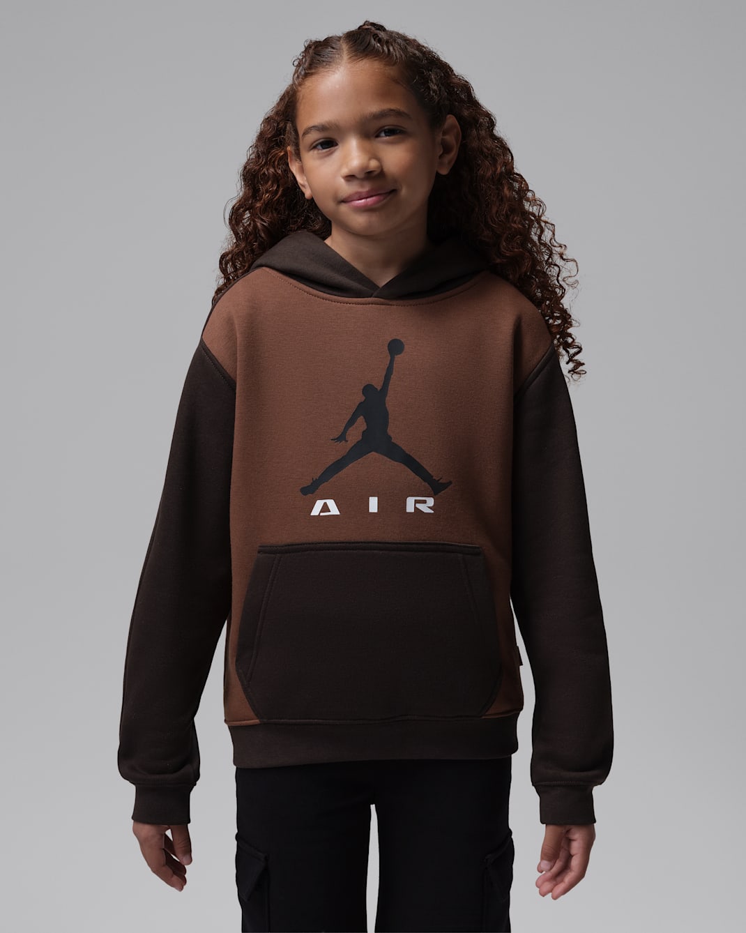 Huvtröja Jordan Air för ungdom - Velvet Brown