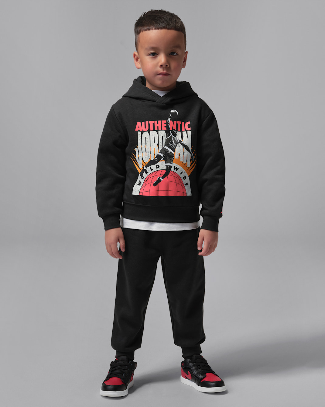 Jordan Brooklyn Fleece AJ6 tweedelige set met trui voor peuters - Off Noir