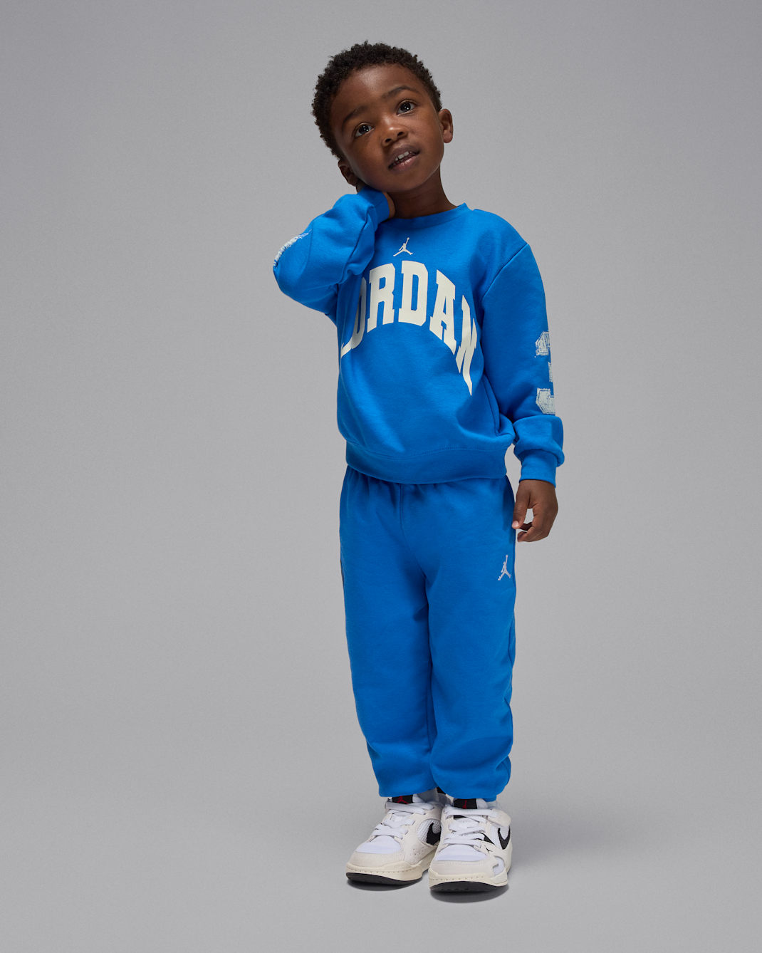 Conjunto de 2 piezas de French Terry Jumpman de MVP infantil Jordan - Azul deportivo