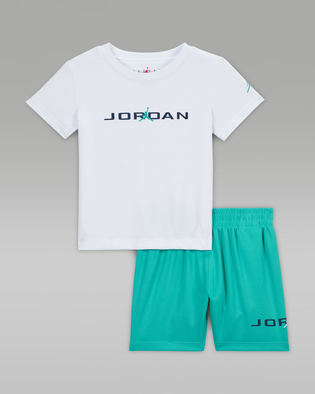 Jordan Baby (12–24M) Baseline 2-Piece Mesh Shorts Set - Washed Teal