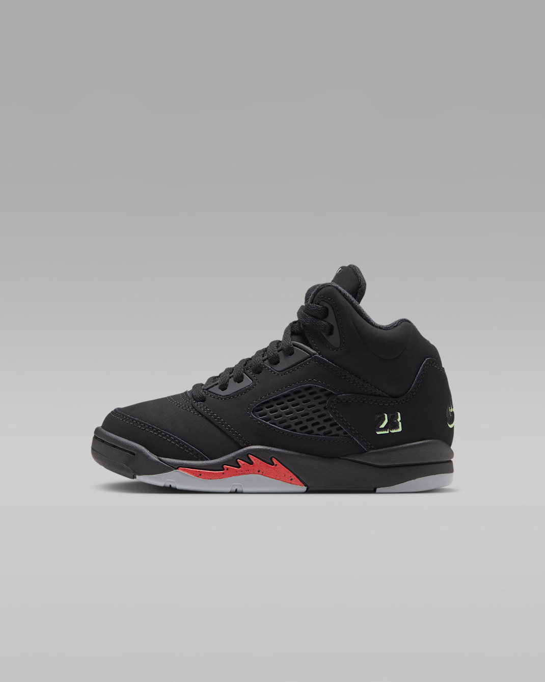Jordan 5 Retro "Halloween" Little Kids' Shoes - Black/Picante Red/Glow In The Dark/Multi-Color
