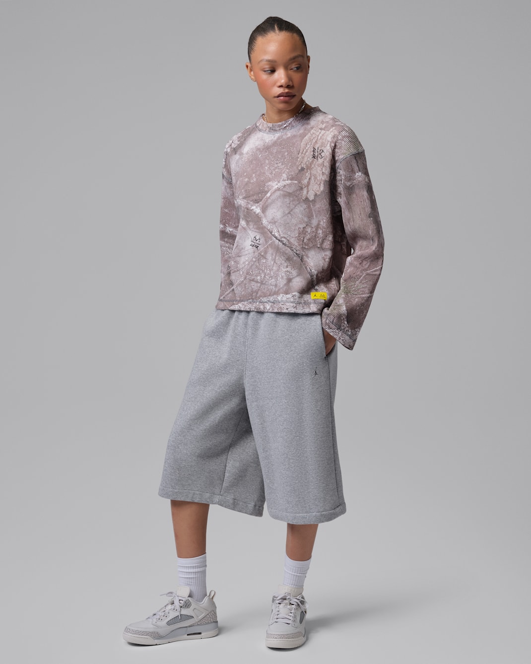 Jordan Flight Women's Long-Sleeve Waffle Realtree Top