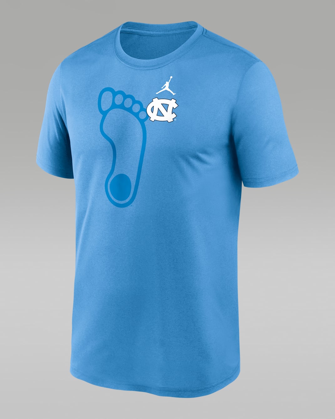 Sudadera con gorro sin cierre universitaria marca Jordan para hombre North Carolina Campus Legend Shadow Logo - Azul claro