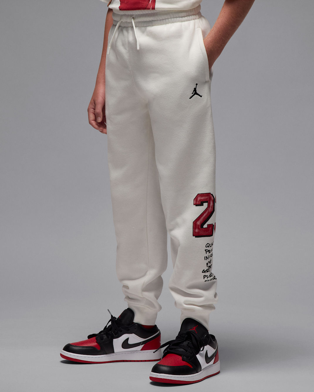 Jordan Big Kids' Sketch Fleece Pants - Sail