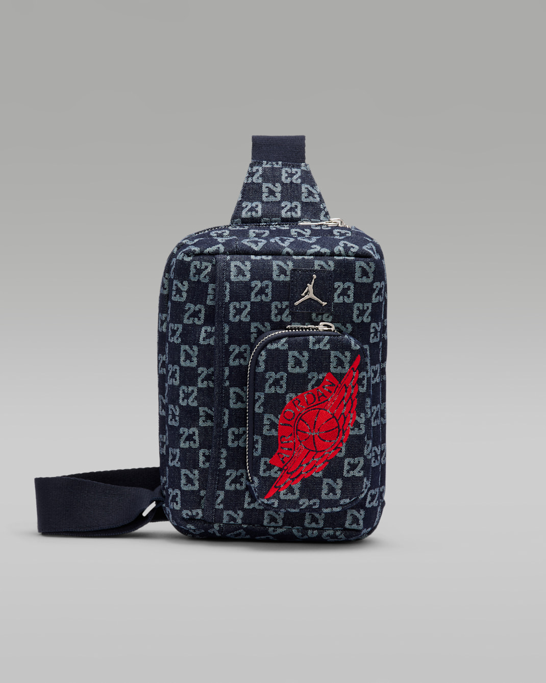 Bandolera Monogram (3 L) Jordan - Azul índigo