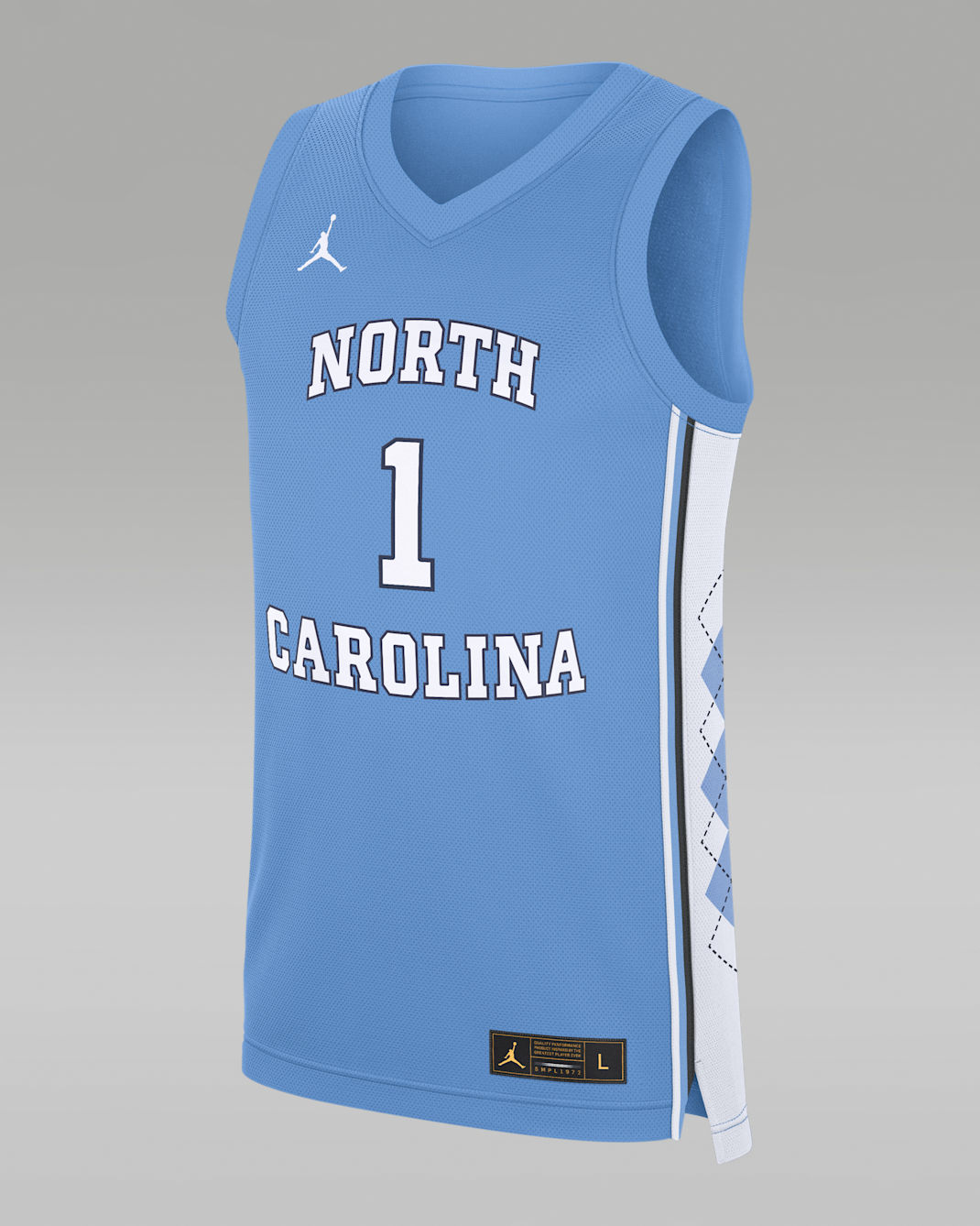 North Carolina Tar Heels Replica Men's Jordan Brand College Basketball Jersey - Valor Blue