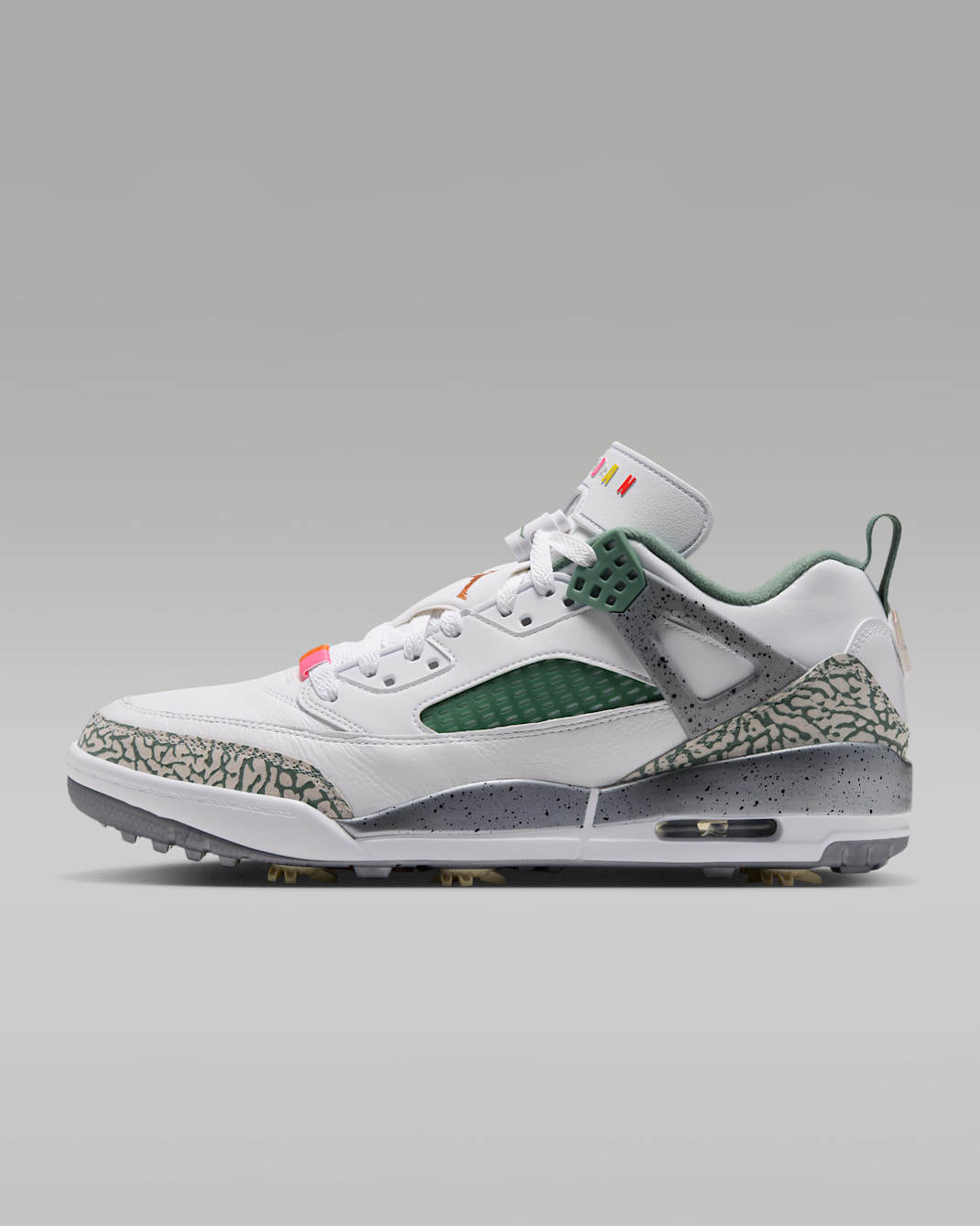 Jordan Spizike G Golf Shoes - White/Dutch Green/Light Khaki/Dark Russet
