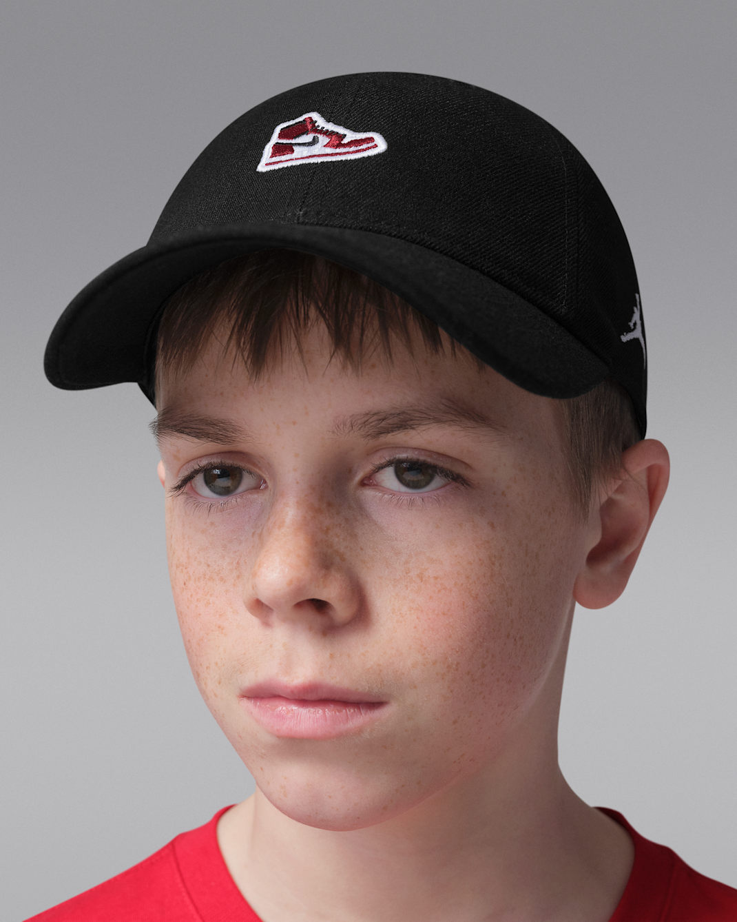 Jordan Big Kids' AJ1 Patch Cap - Black