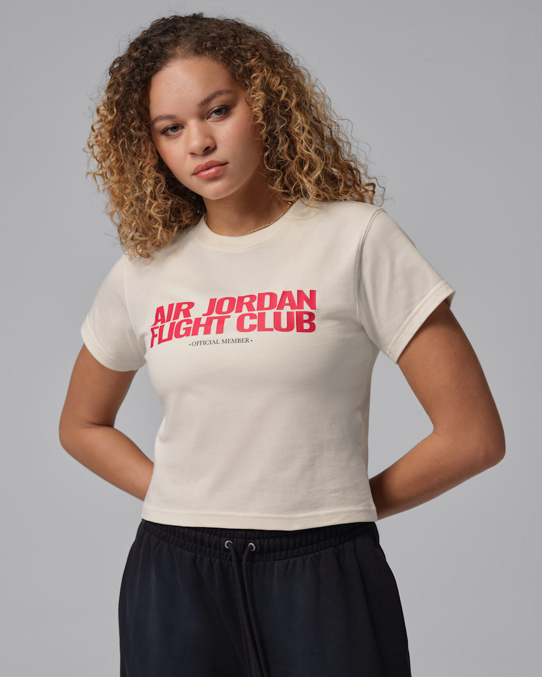 Playera Jordan Flight para mujer - Marfil pálido