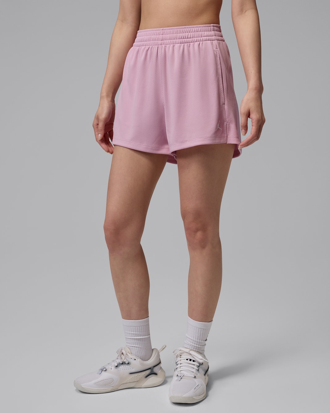 Jordan Sport Women's Mesh Shorts - Iced Carmine/White