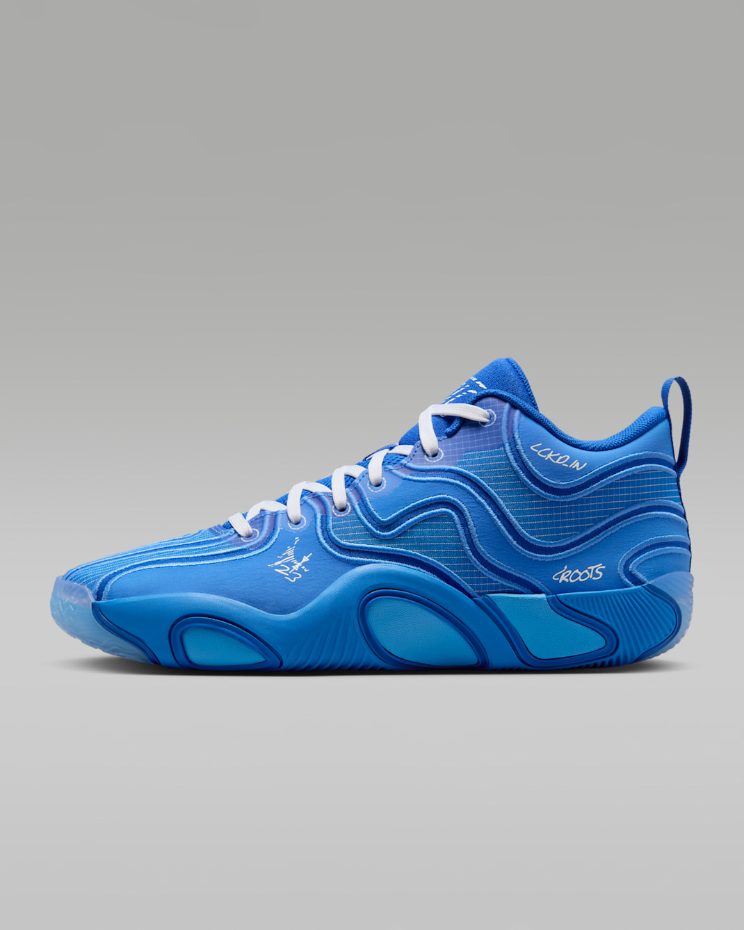 รองเท้าบาสเก็ตบอล Tatum 3 PF - Pacific Blue/Game Royal/University Blue/ขาว