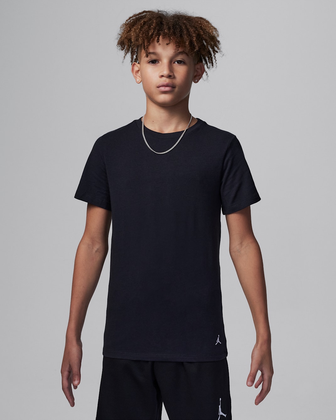 Playeras Flight Base para niños talla grande (paquete de 2) Jordan - Negro