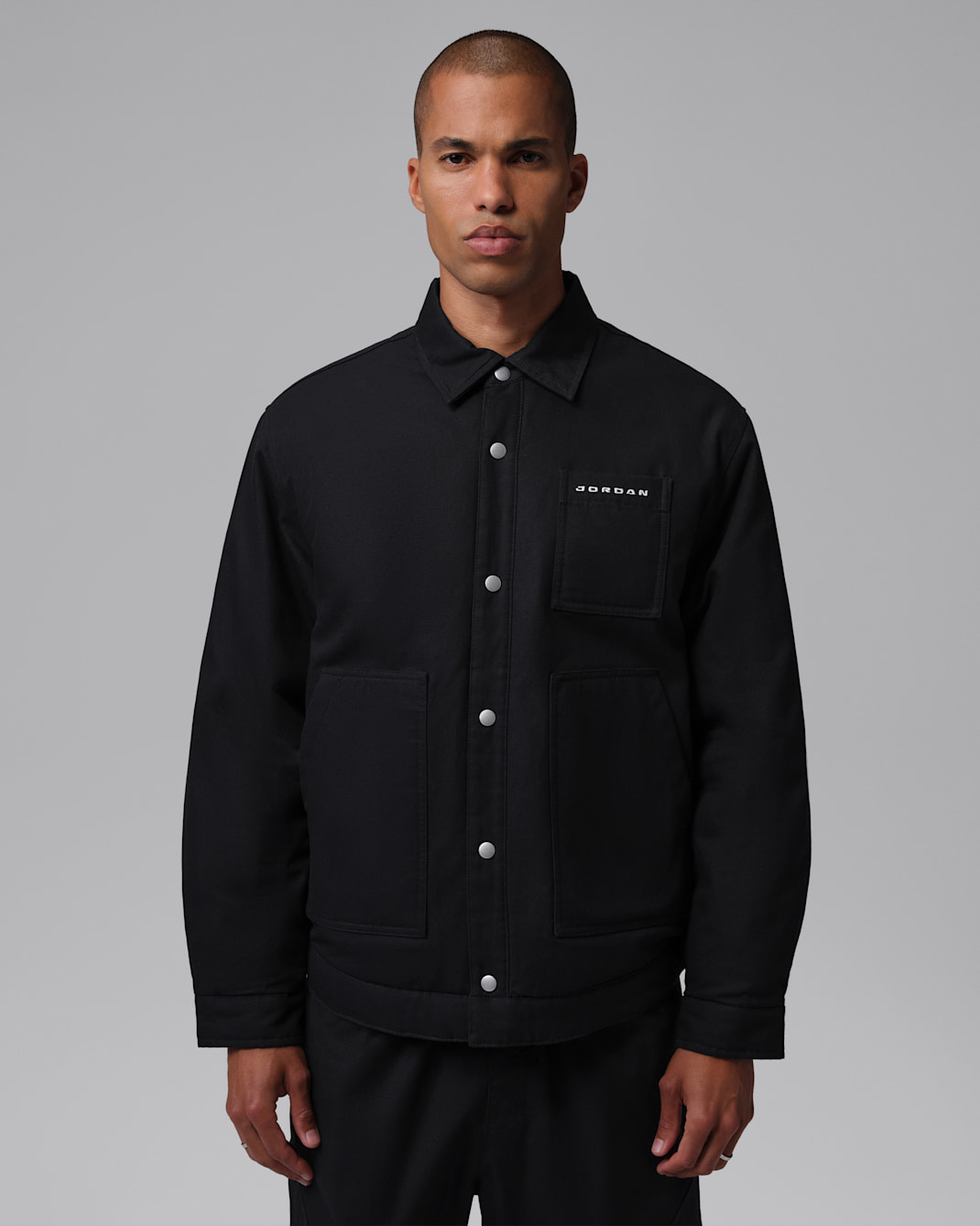 Surchemise deuxième couche Jordan Flight pour homme - Noir/Noir/Blanc