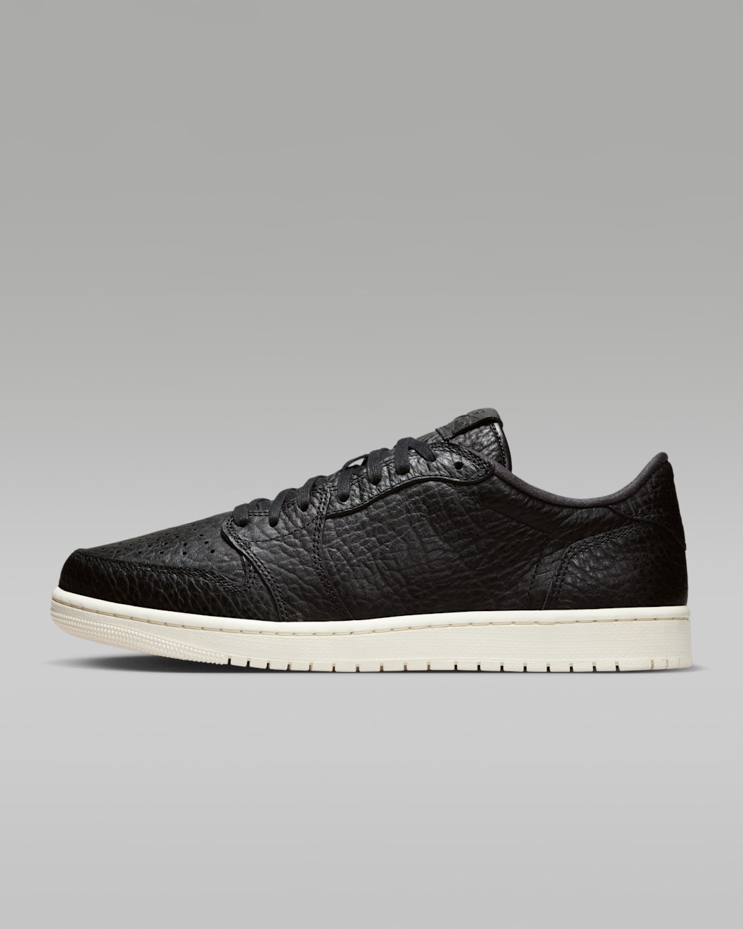 Air Jordan 1 Retro Low Men's Shoes - Black/Sail/Black