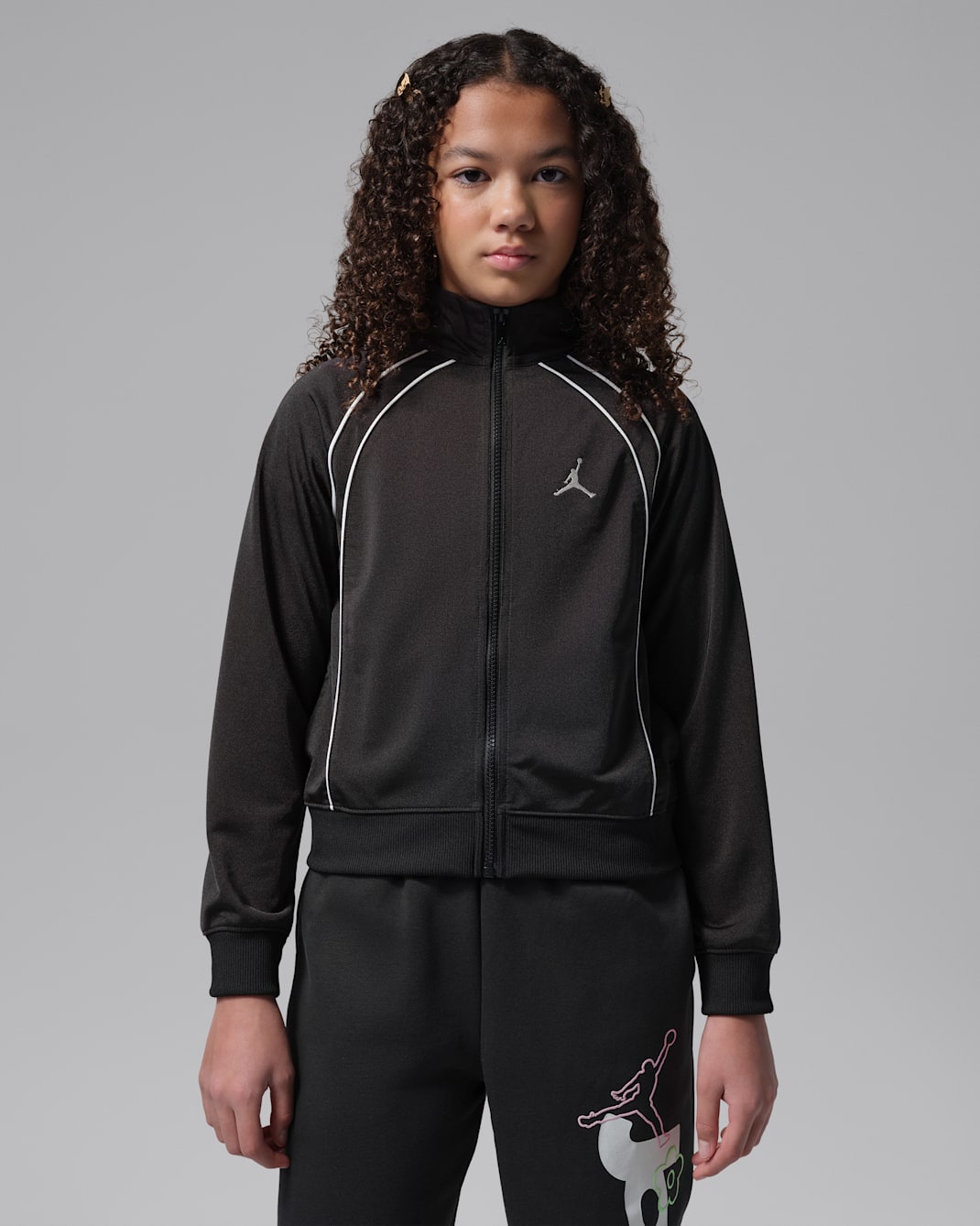 조던 주니어 러브 이즈 인 디 '에어' 재킷 - 오프 누아르