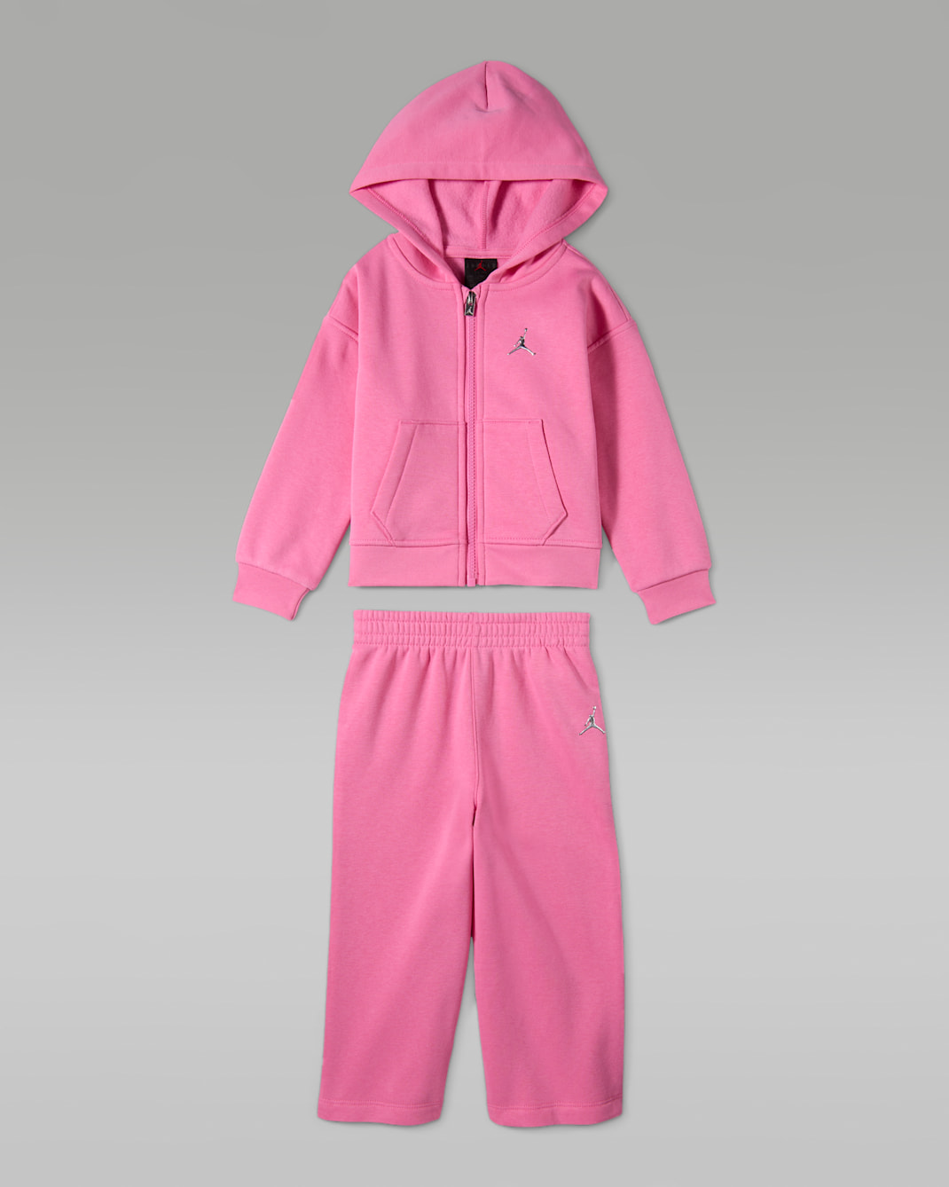 Jordan Brooklyn Fleece Baby (12-24M) 2-Piece Full-Zip Hoodie Set - Gym Pink