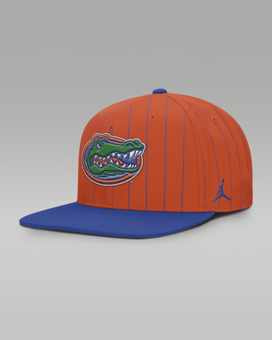 Gorra universitaria marca Jordan Dri-FIT ajustable para hombre Florida Primetime Pin Stripe 2-Tone - Naranja