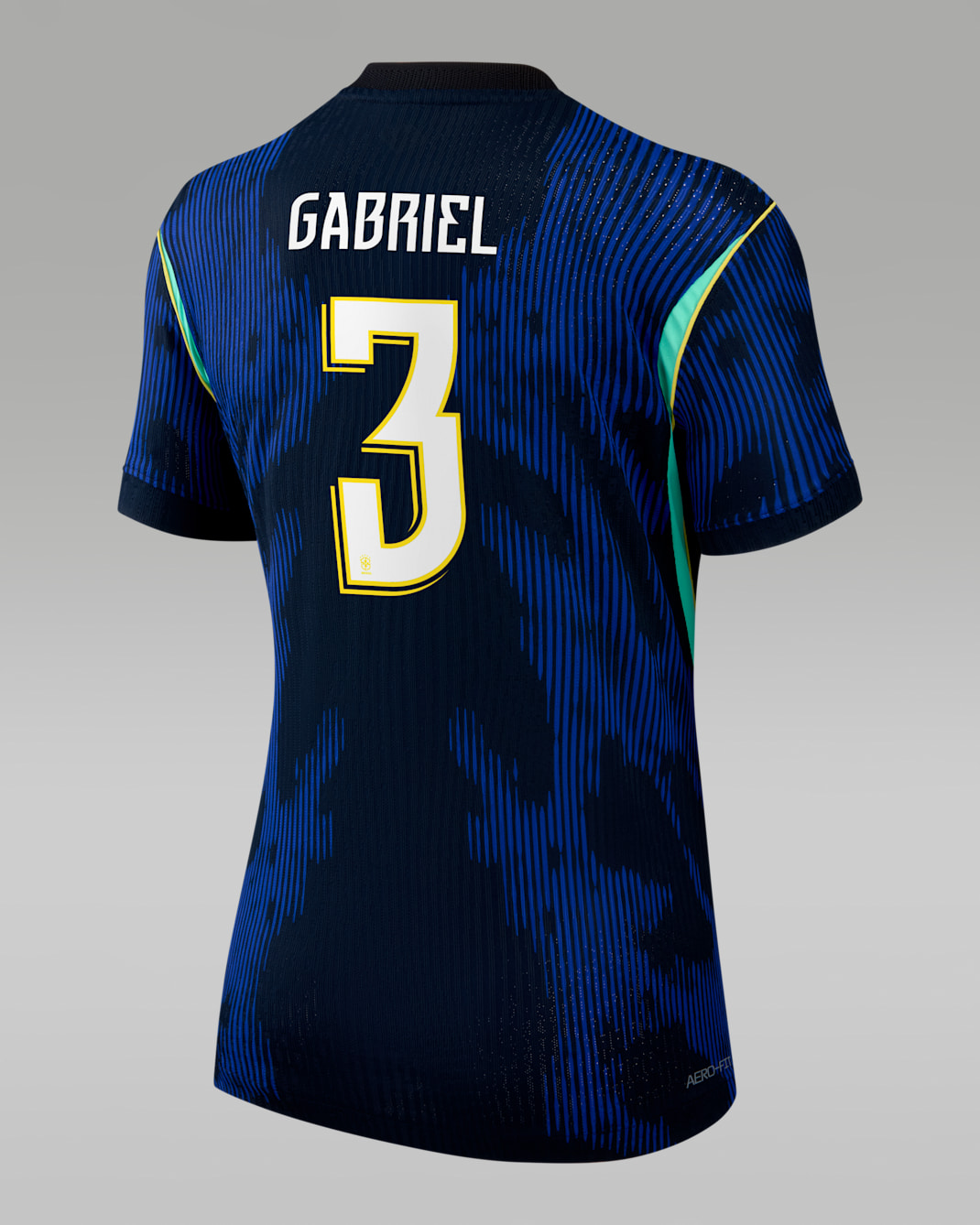 Gabriel Magalhães Brazil National Team 2026 Match Away Women's Nike Dri-FIT ADV Soccer Jersey - Blue