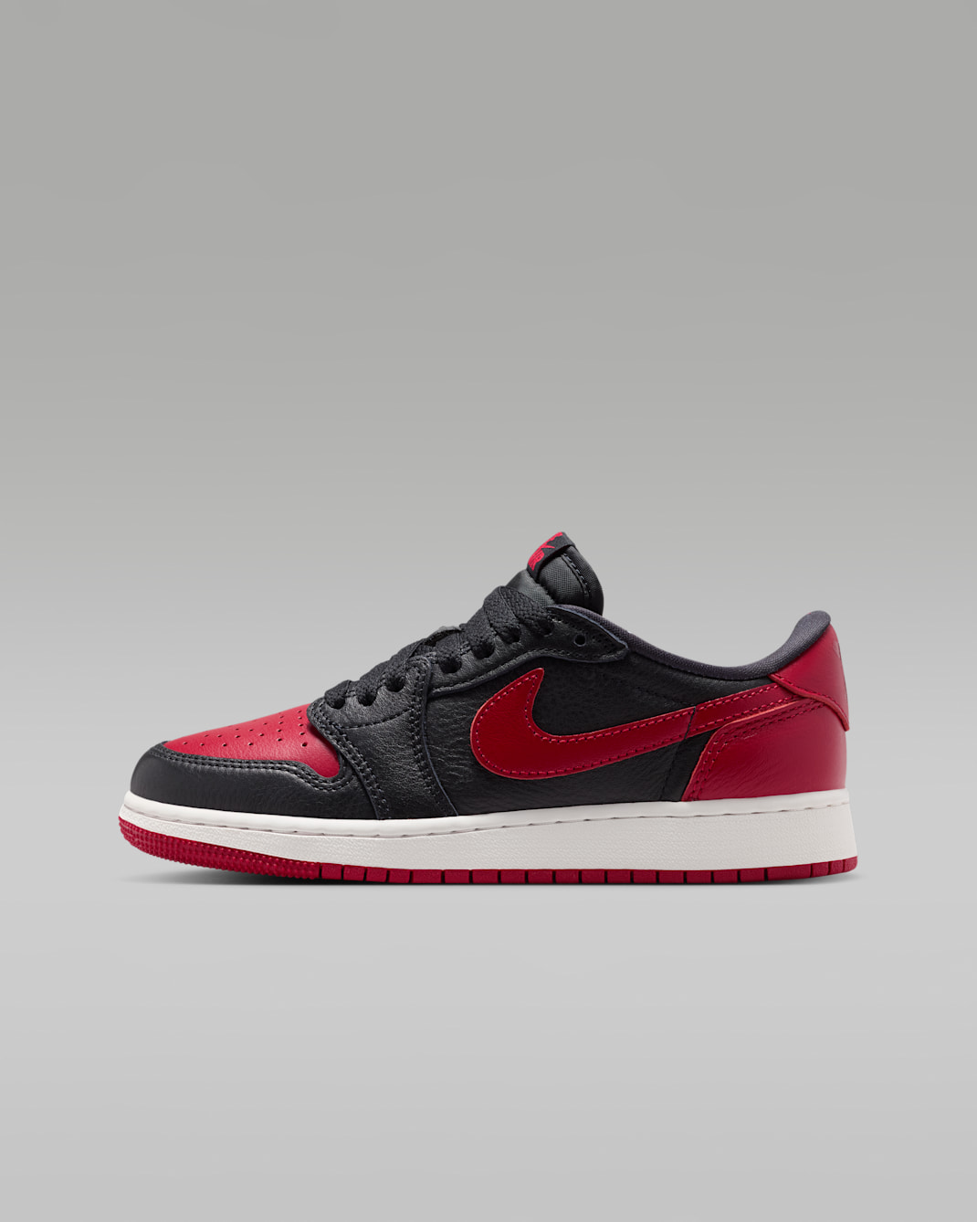 Air Jordan 1 Retro Low OG "Banned" Big Kids' Shoes - Black/Varsity Red/Summit White/Black