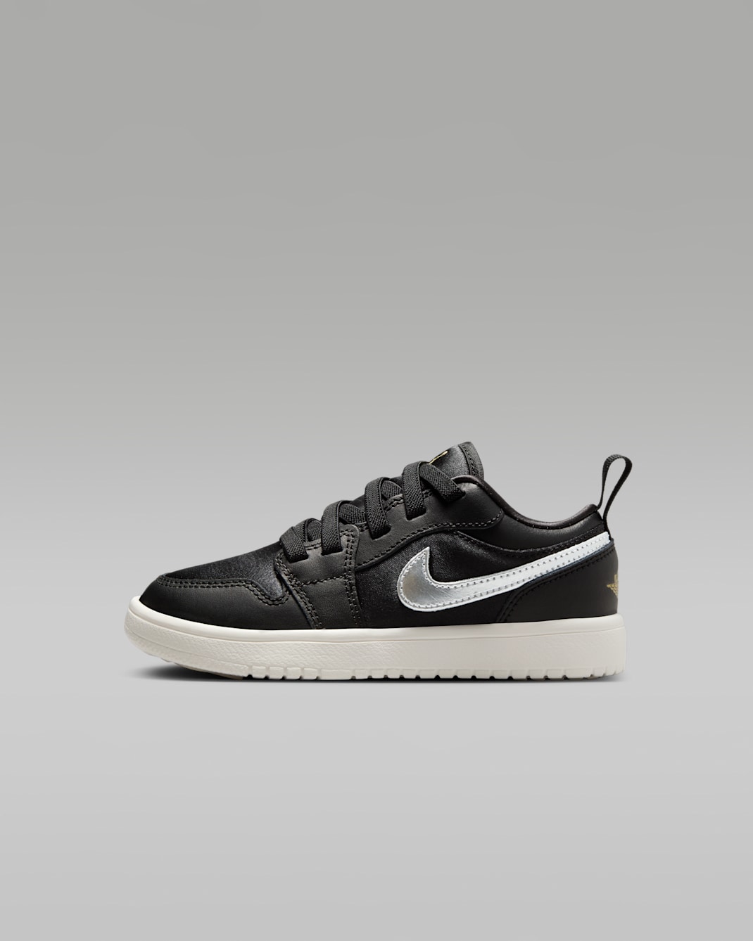 Jordan 1 Low Alt SE Younger Kids' Shoes - Black/Sail/Metallic Gold/Metallic Silver