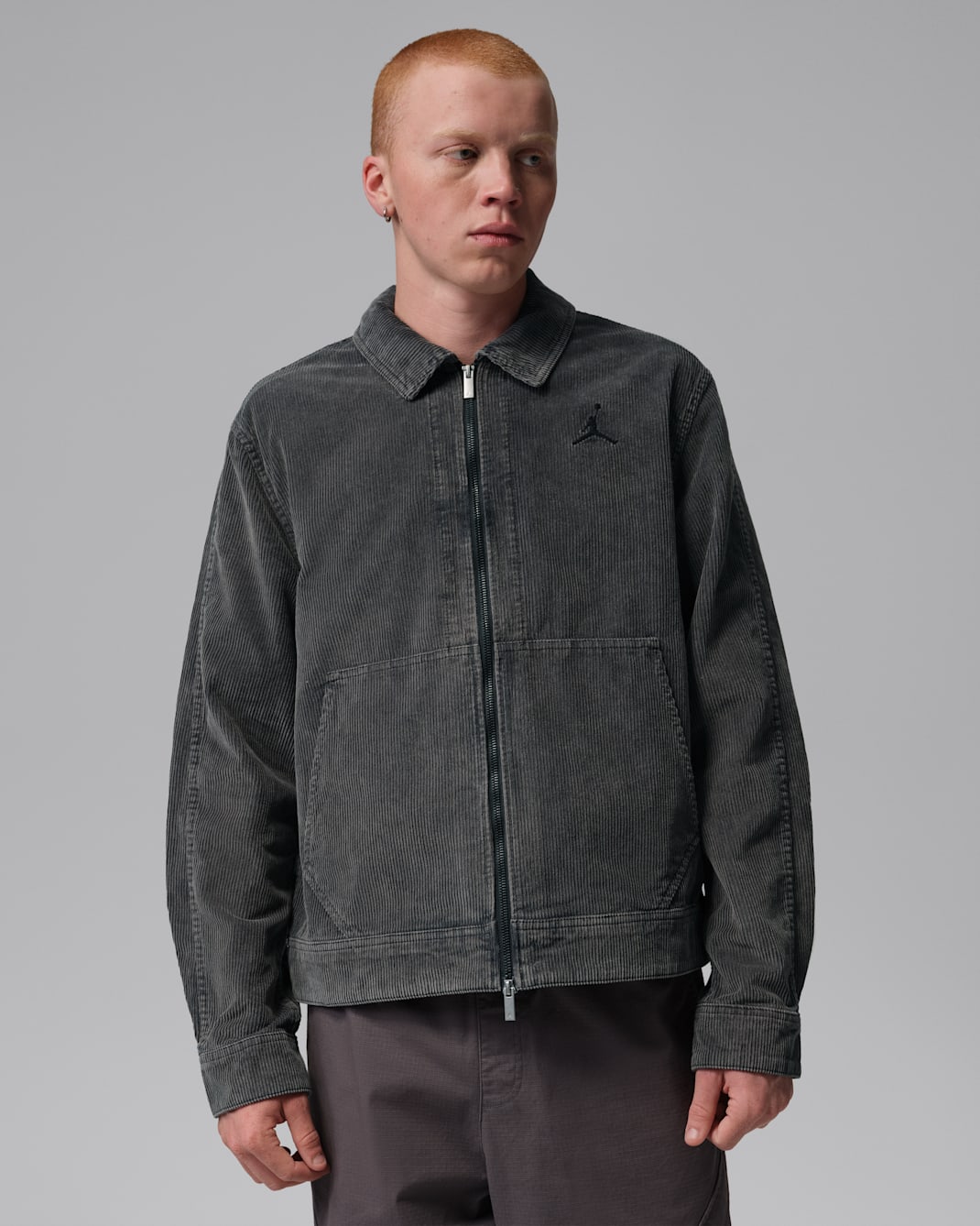 ジョーダン フライト メンズ コーデュロイ チョア ジャケット - ブラック/ブラック