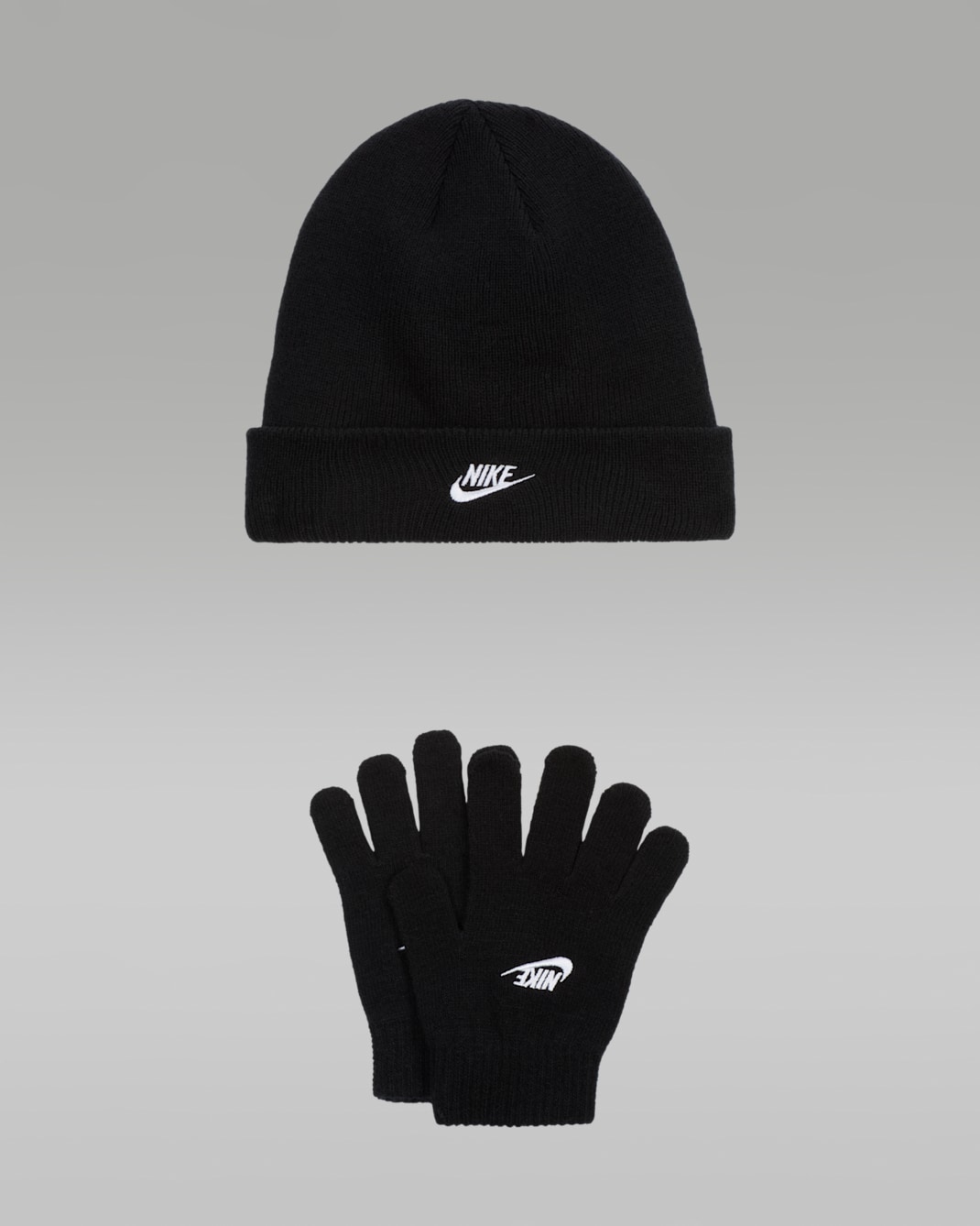 Nike Set aus Club-Mütze und -Handschuhen für jüngere Kinder - Schwarz