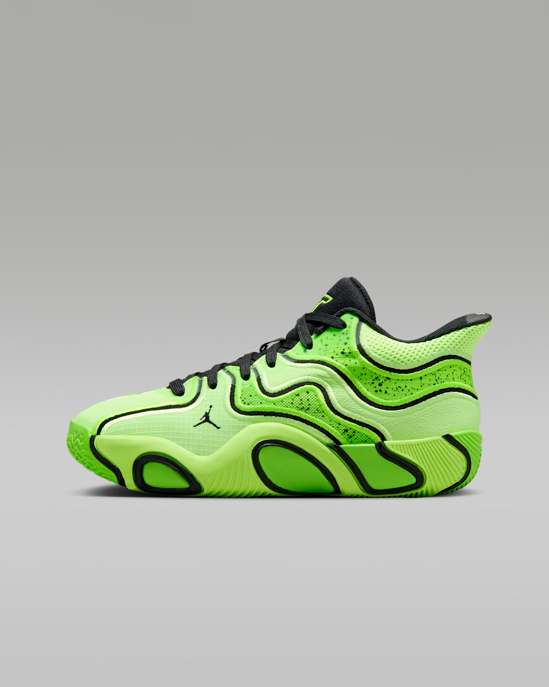 Tenis de básquetbol para niños grandes Tatum 3 - Verde fantasma/Verde eléctrico/Negro/Negro