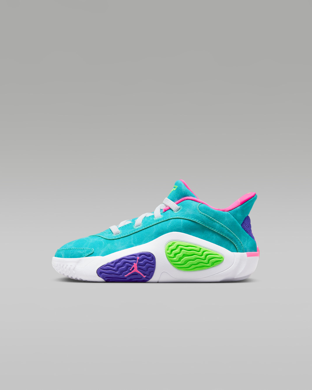 Tatum 2 Younger Kids' Shoes - Hyper Jade/White/Hyper Pink/Green Strike
