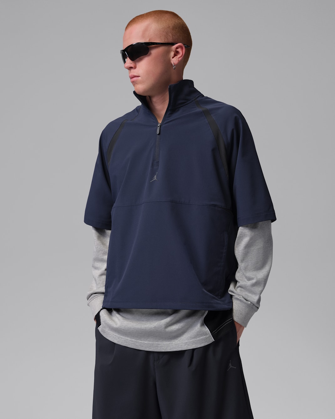 Playera cortavientos de golf Dri-FIT para hombre Jordan - Obsidiana/Negro/Negro