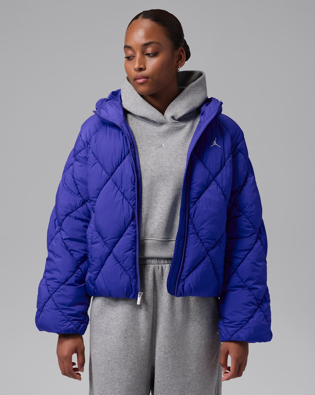 Jordan Brooklyn Kadın Şişme Ceket - Light Concord