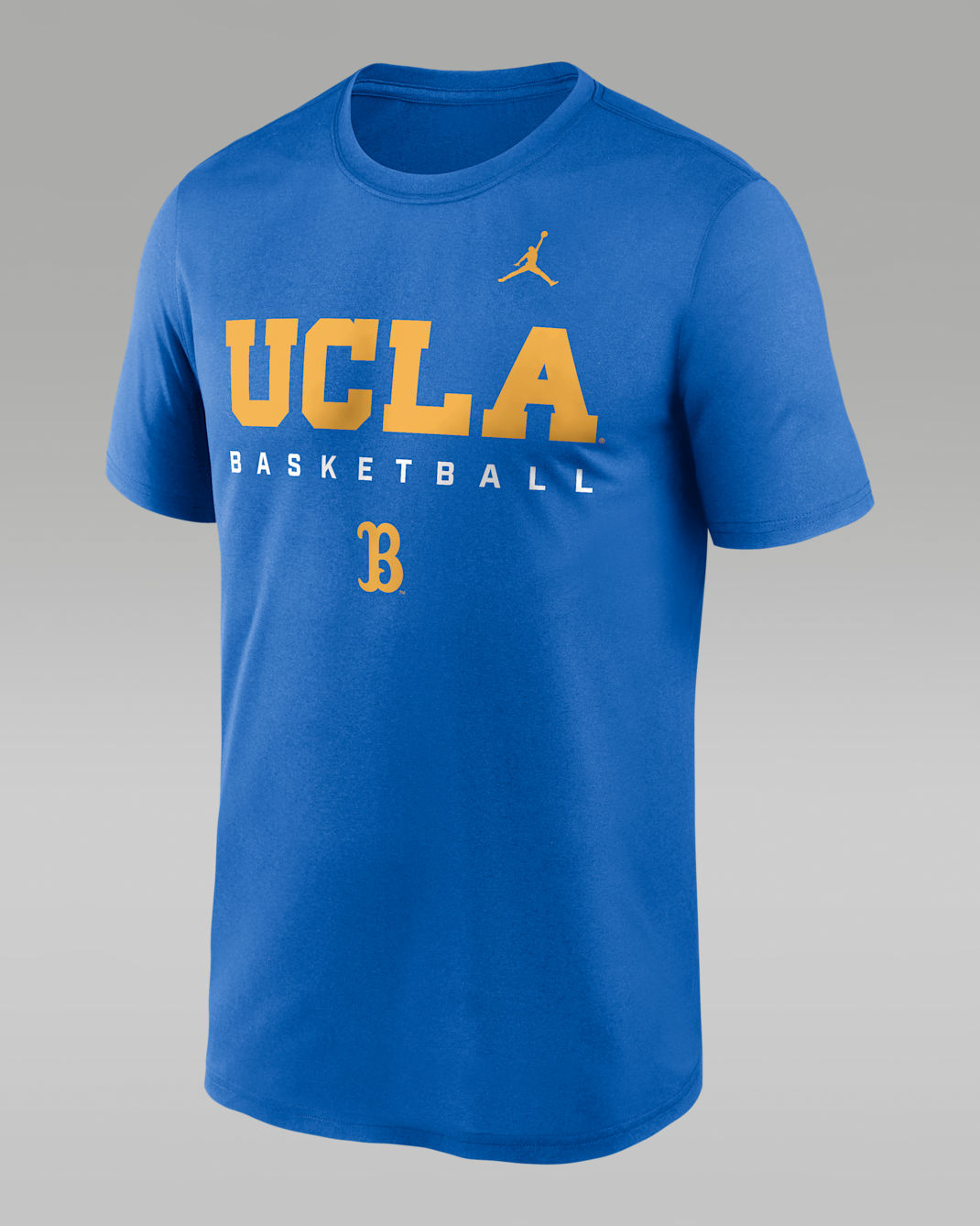 Playera universitaria marca Jordan Dri-FIT para hombre UCLA Courtside Basketball Legend - Azul