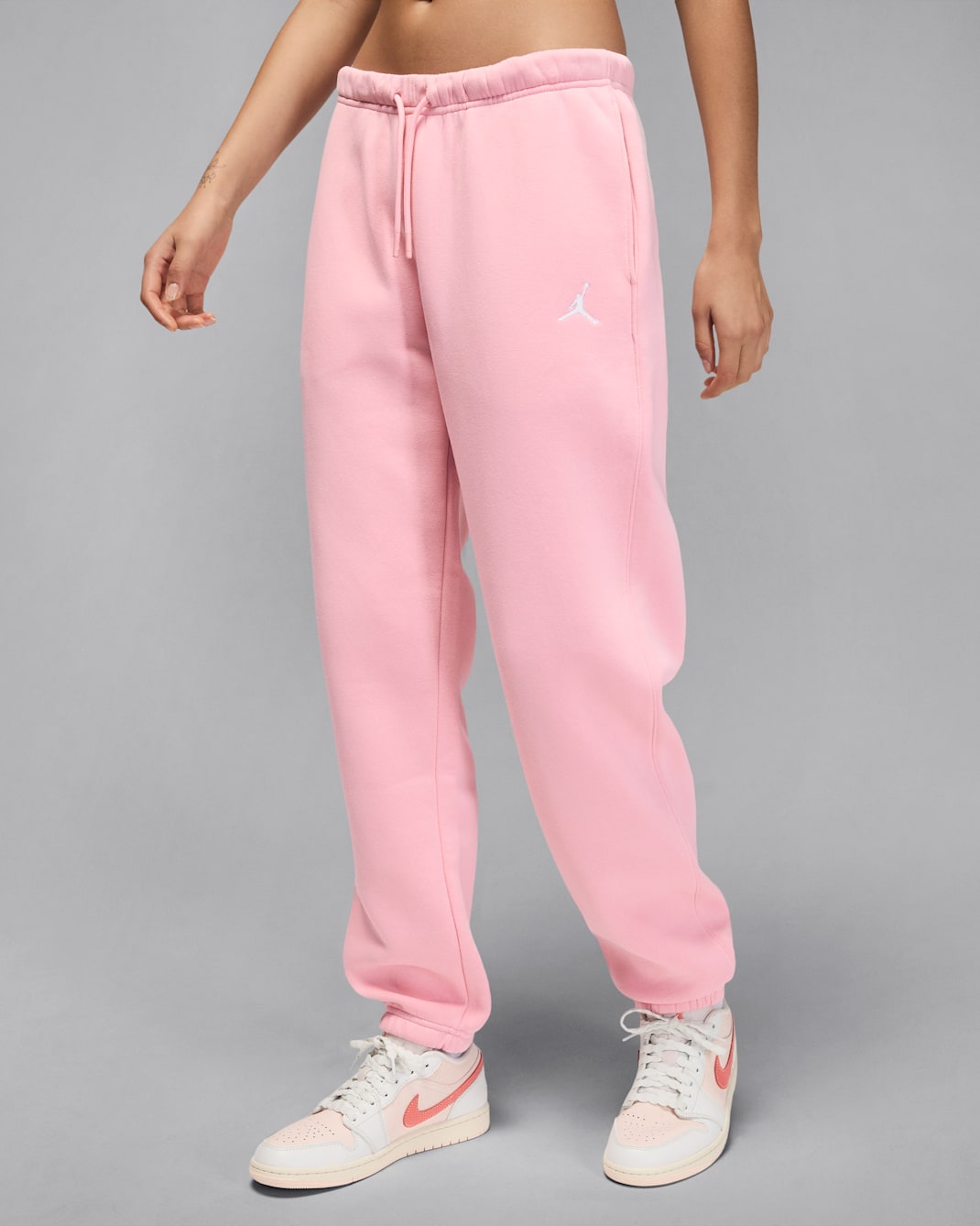 Jordan Brooklyn Fleece Women's Trousers - Pink Glaze/White