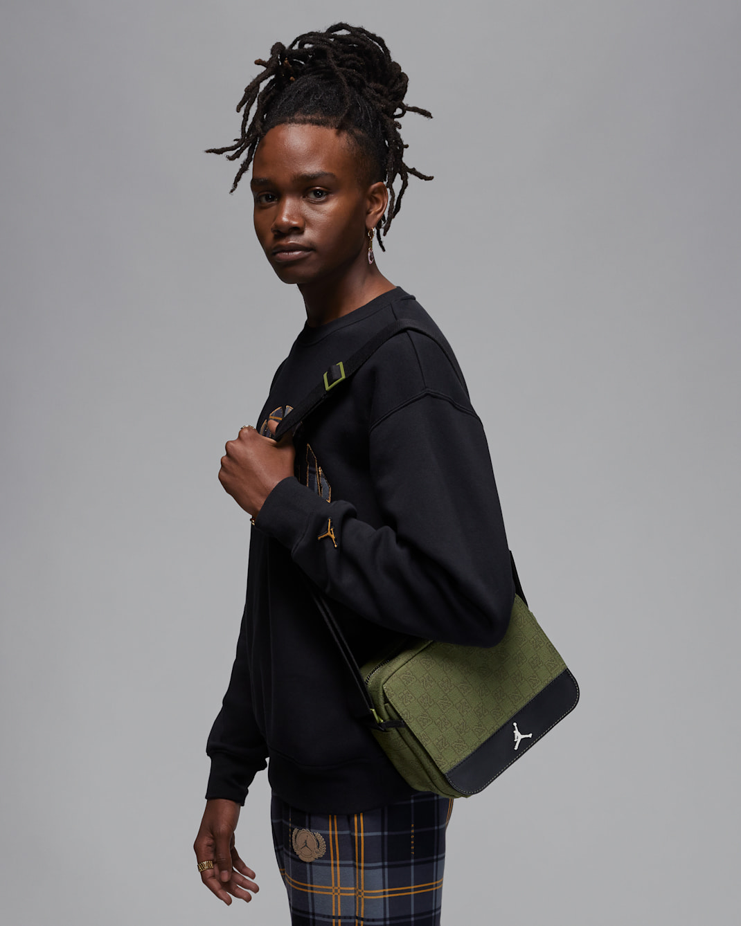 Jordan Monogram Mini Messenger Bag Messenger Bag (3.6L) - Sky J Light Olive