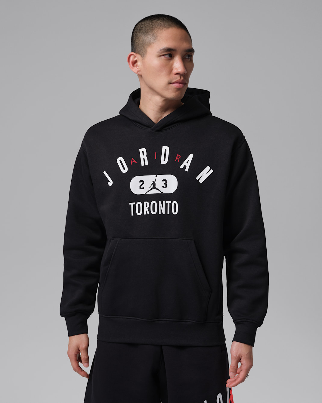 Jordan Toronto City Men's Fleece Pullover Hoodie - Black