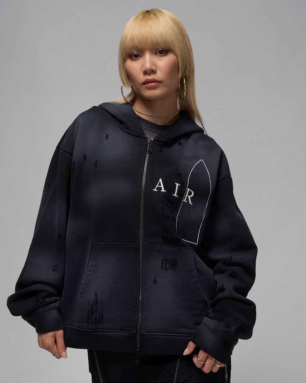 Jordan x Téla Women's Full-Zip Hoodie - Black