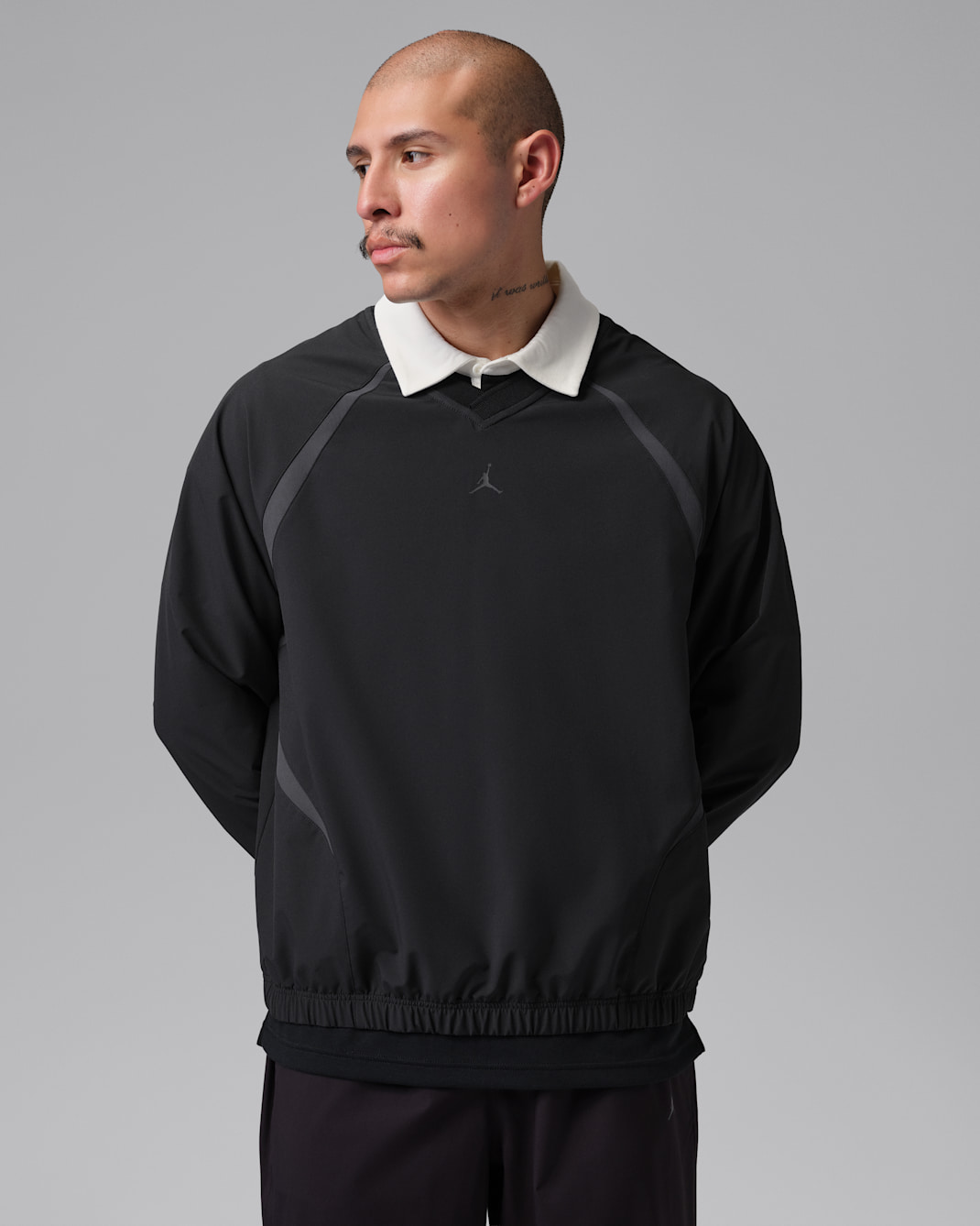 Playera de manga larga de tejido Woven Repel para hombre Jordan Golf - Negro/Antracita/Antracita