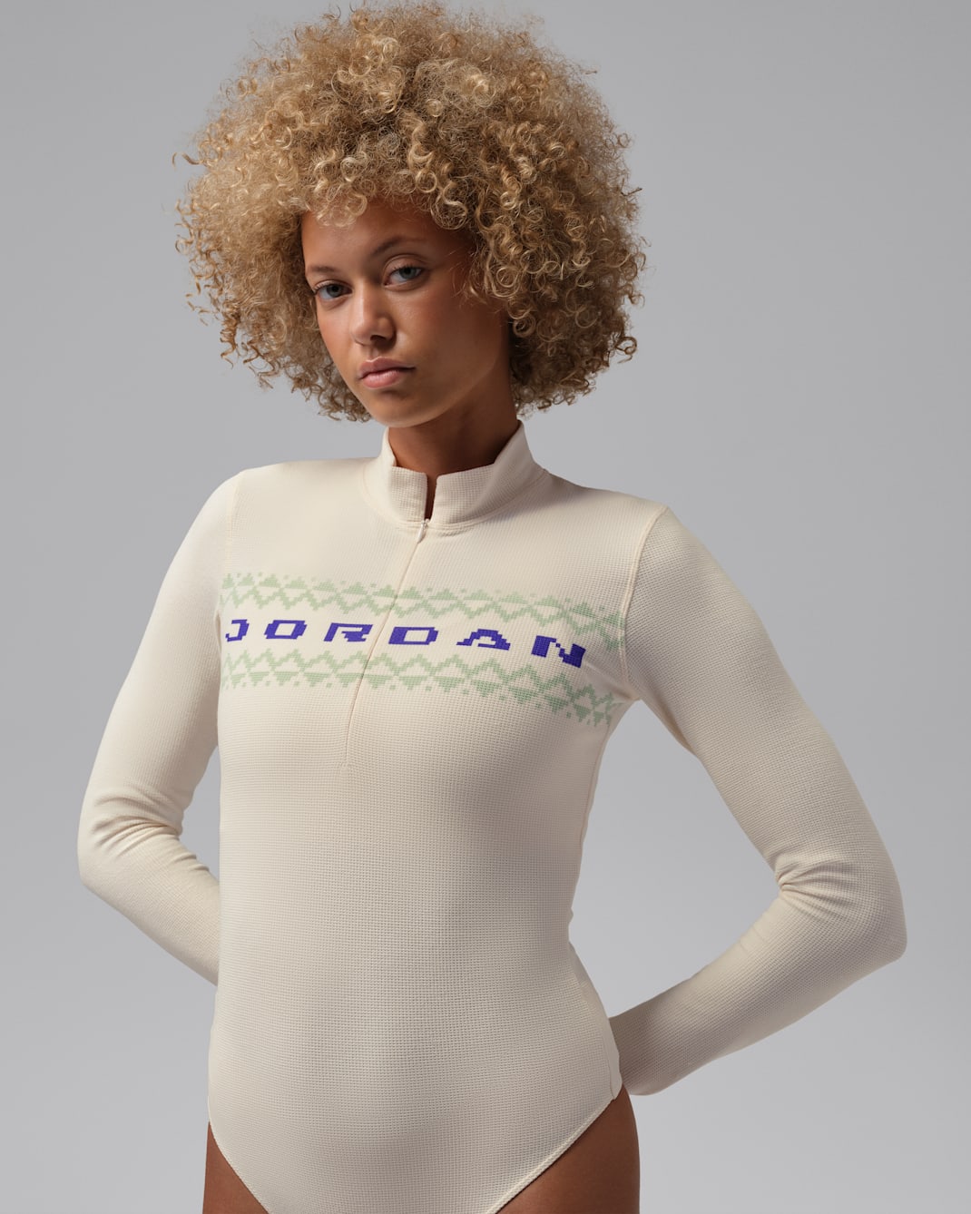 Jordan Flight Women's Long-Sleeve Bodysuit - Chalk