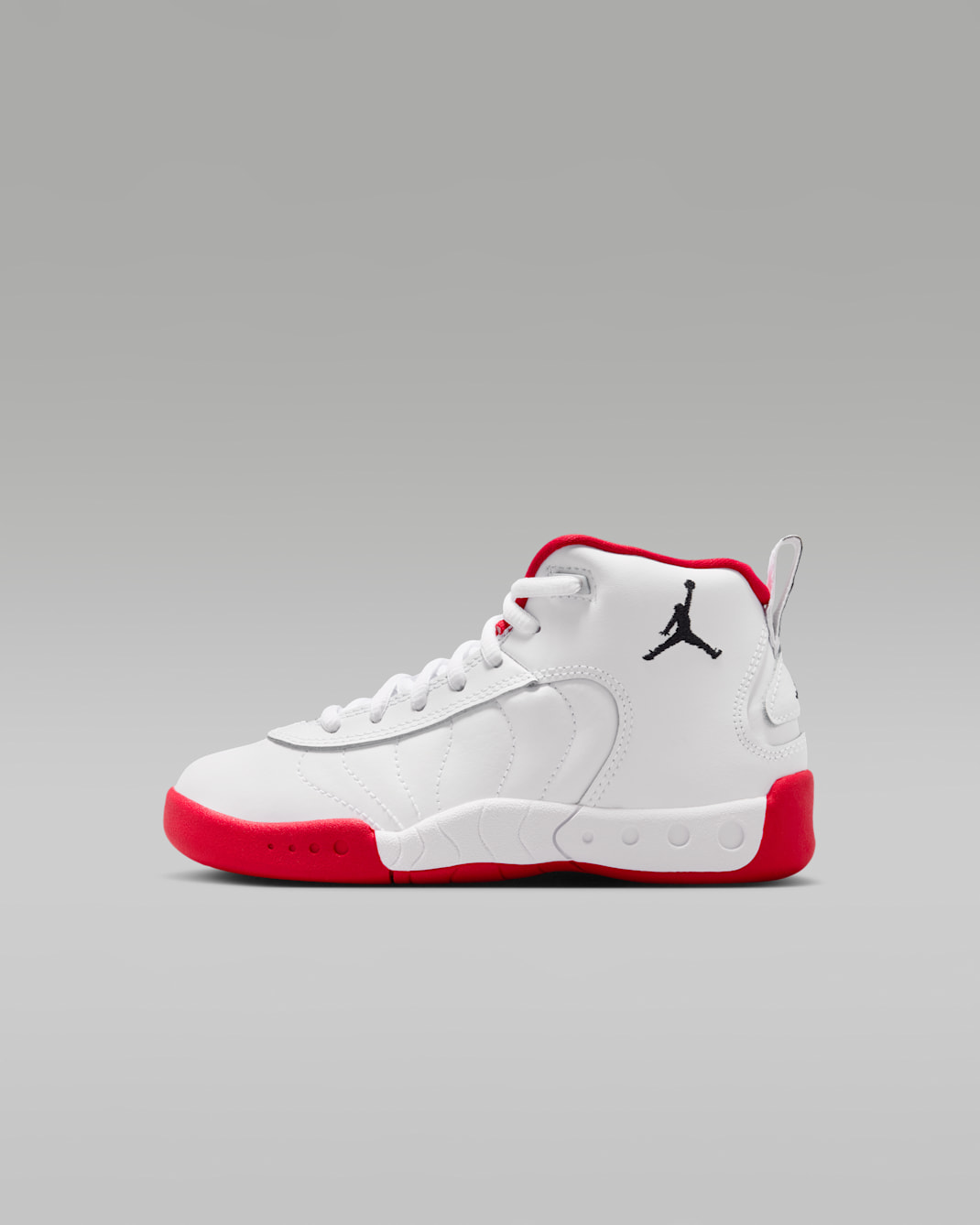 Jordan Jumpman Pro Little Kids' Shoes - White/True Red/Metallic Silver/Black