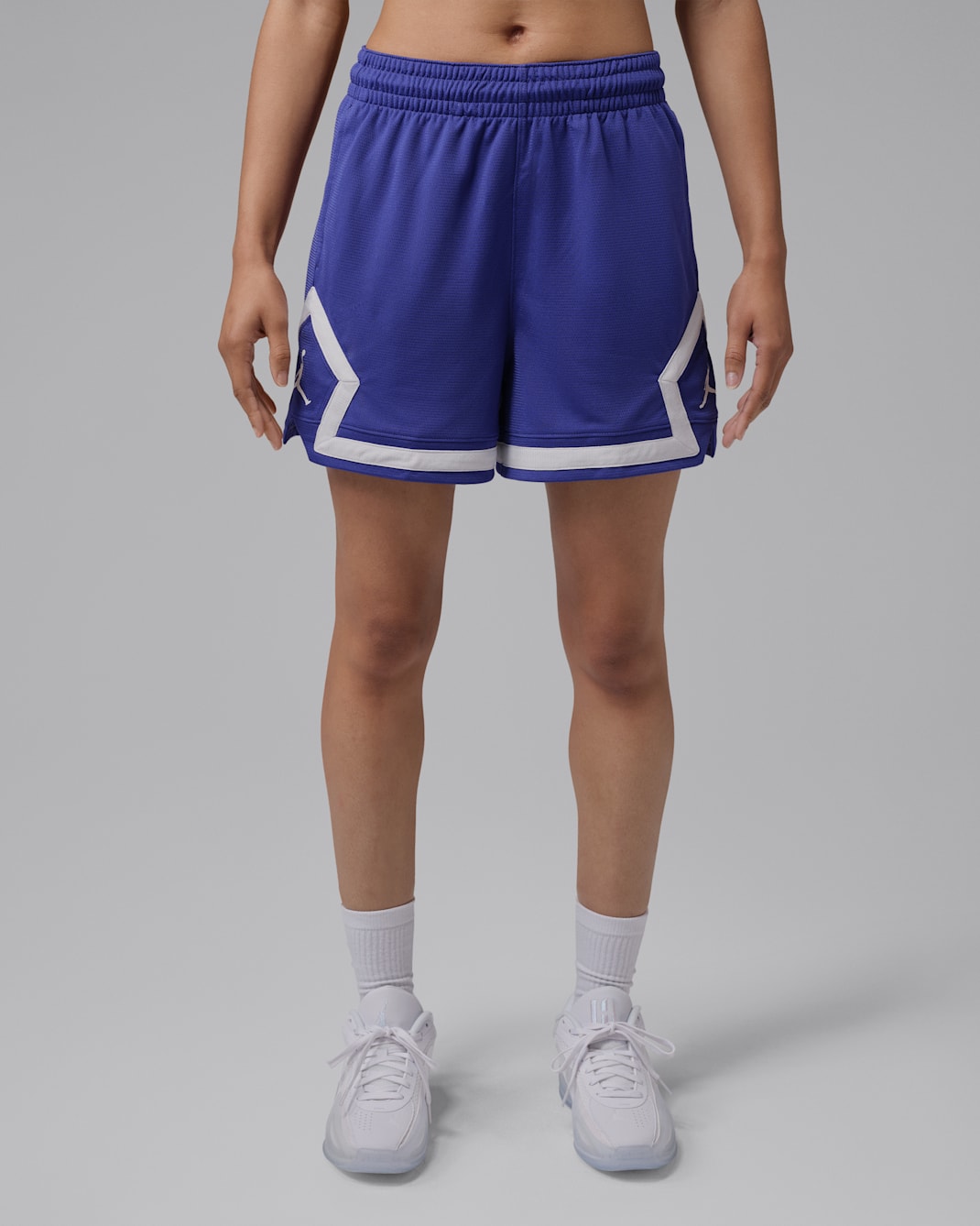 Jordan Sport Women's 4" Diamond Shorts - Light Concord/Light Concord/White/White