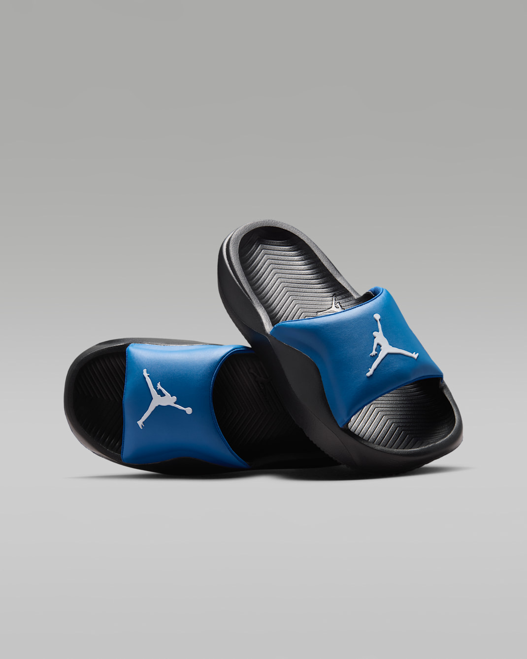 Chinelos Jordan Franchise Júnior - Azul True/Preto/Branco