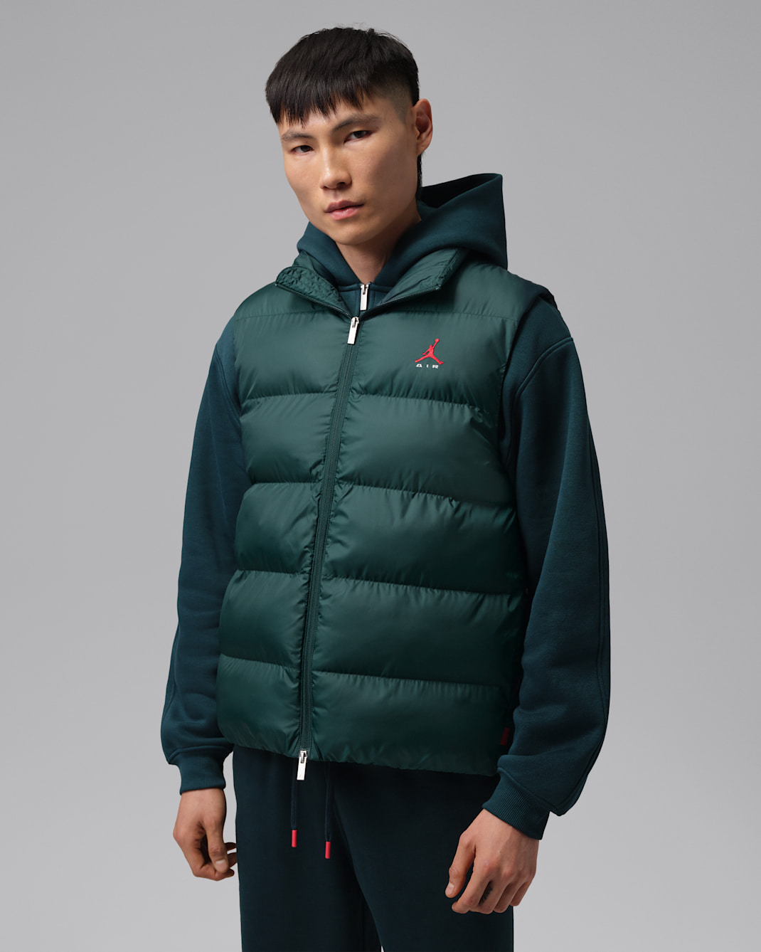 Jordan Brooklyn Men's Gilet - Midnight Spruce/Light Smoke Grey