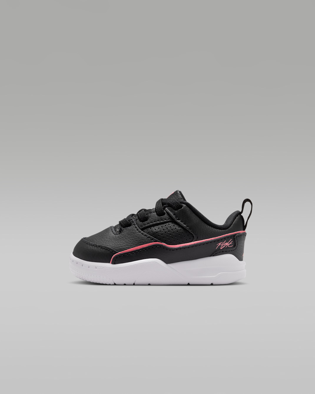 Chaussure Jordan Flight Court pour bébé et tout-petit - Noir/Blanc/Pink Gaze