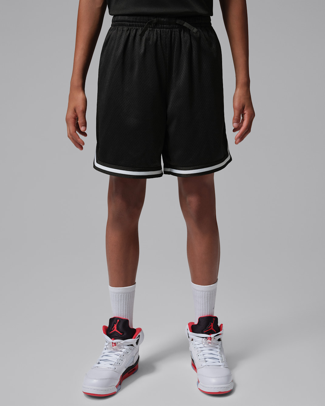 Jordan Big Kids' Mesh Taping Shorts - Black