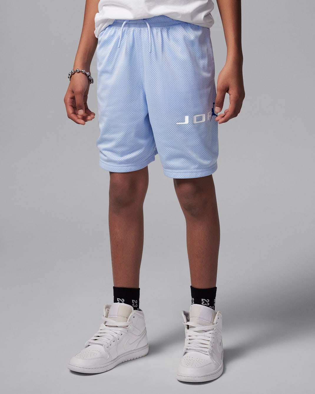 Shorts de malla Baseline para niño talla grande Jordan Dri-FIT - Azul hidrógeno