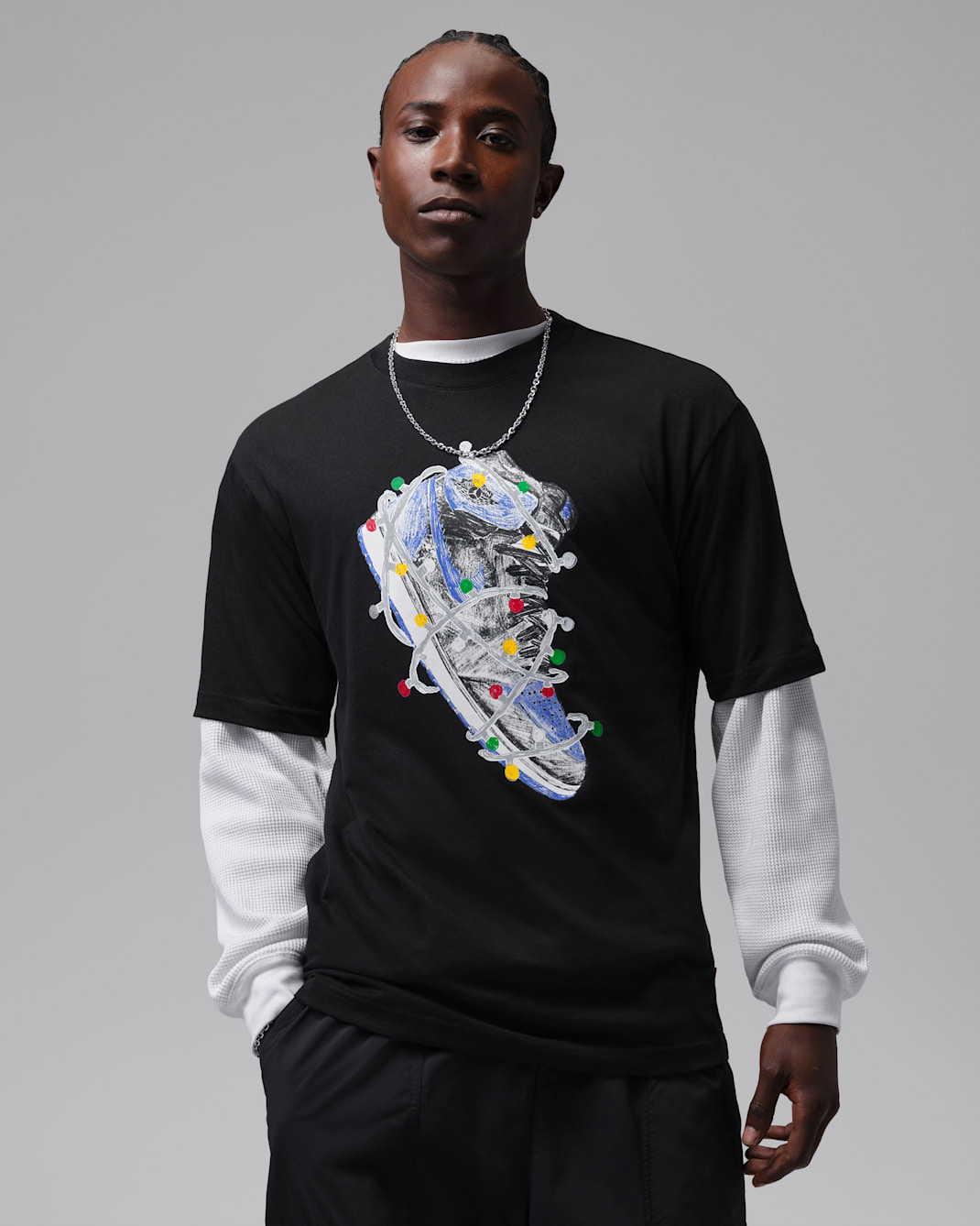 T-shirt Jordan Brooklyn pour homme - Noir/Game Royal