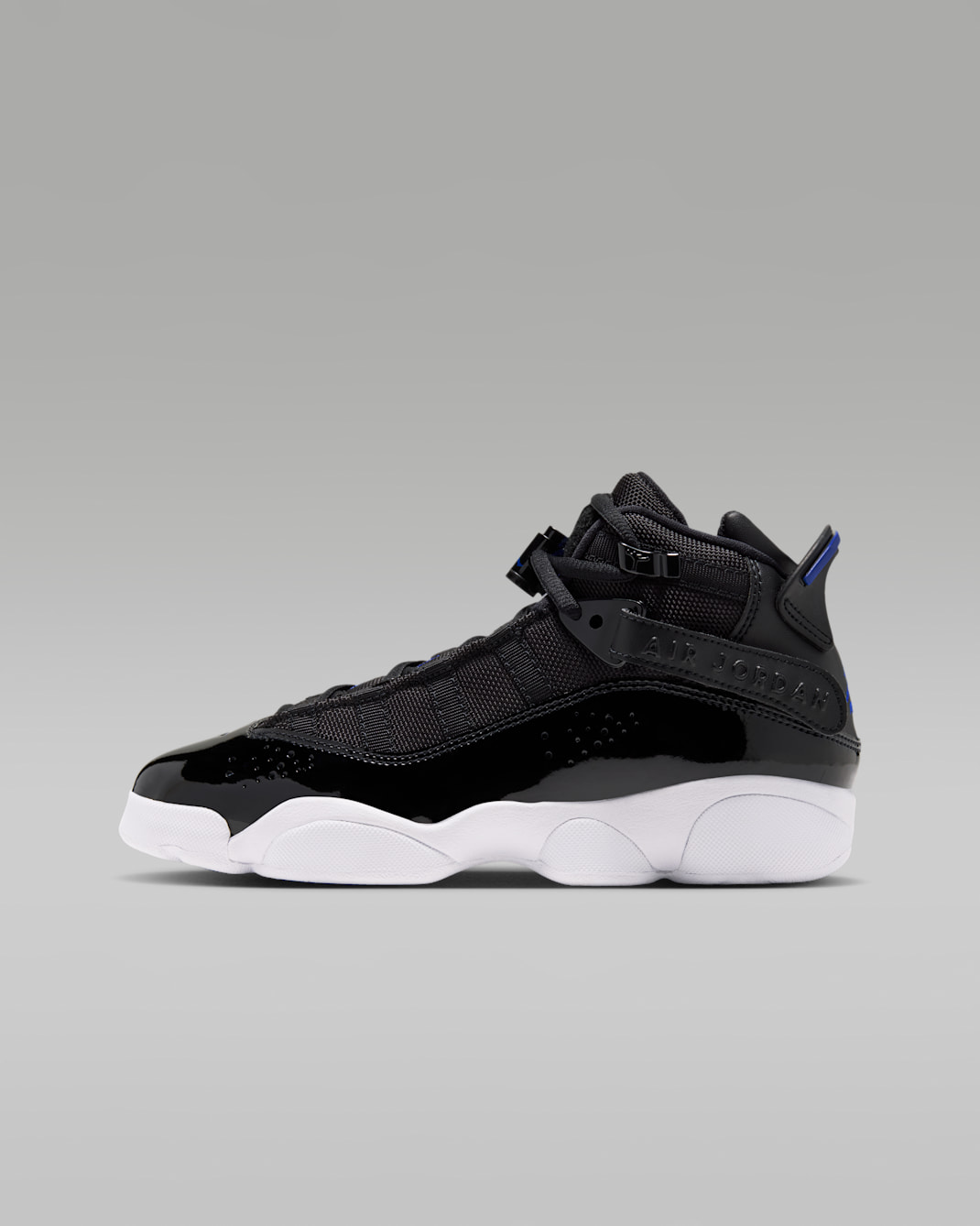 Jordan 6 Rings Big Kids' Shoes - Black/White/Hyper Royal