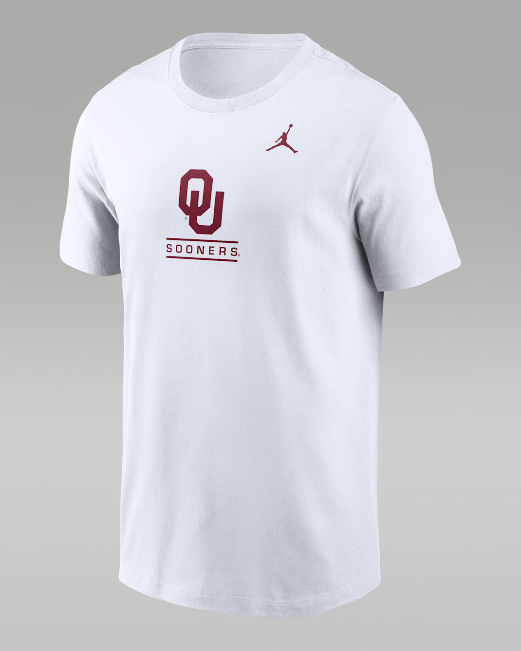 Playera universitaria Jordan para hombre Oklahoma Sooners Primetime Wordmark - Blanco