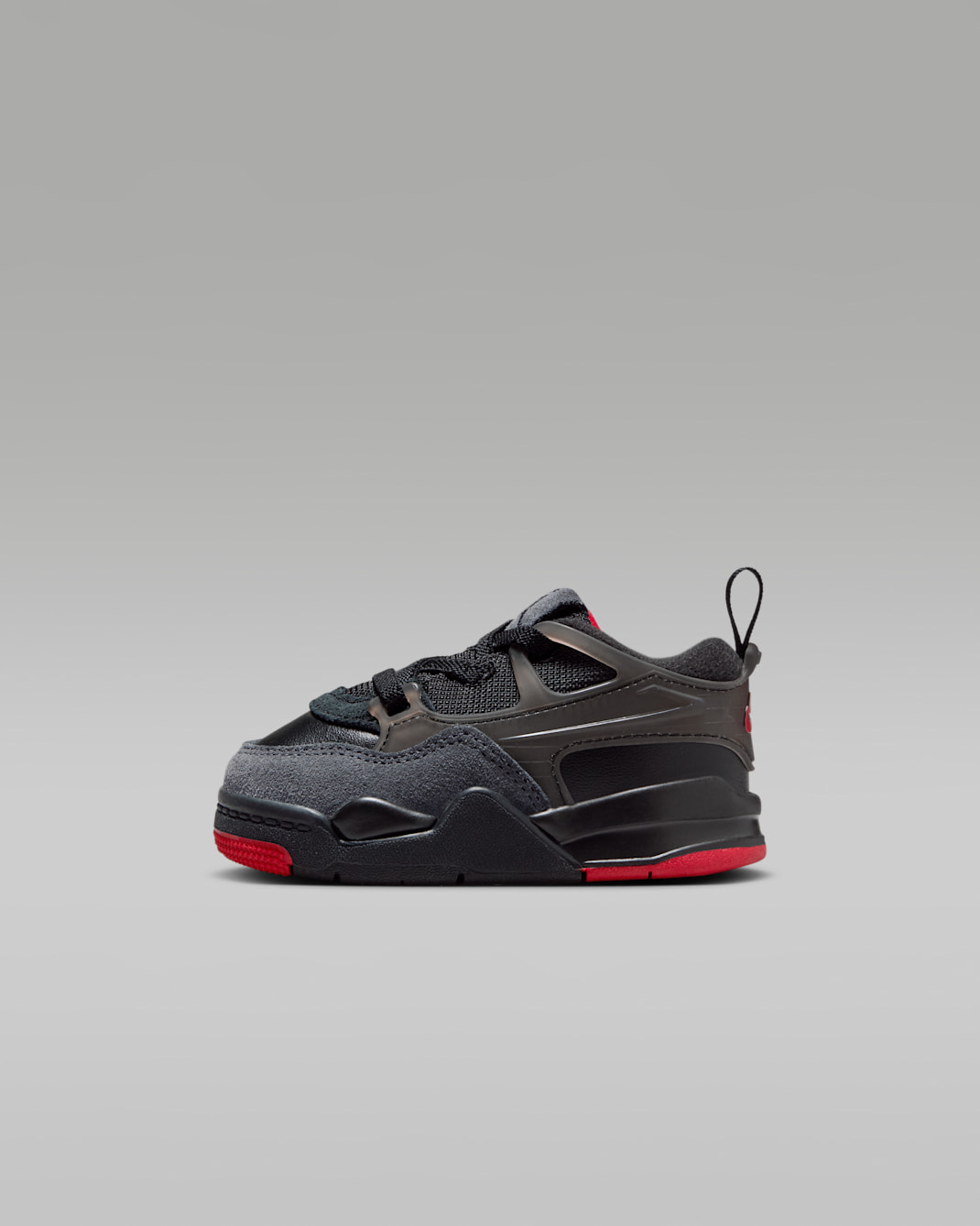 Jordan 4 RM Baby/Toddler Shoes - Black/Anthracite/Varsity Red