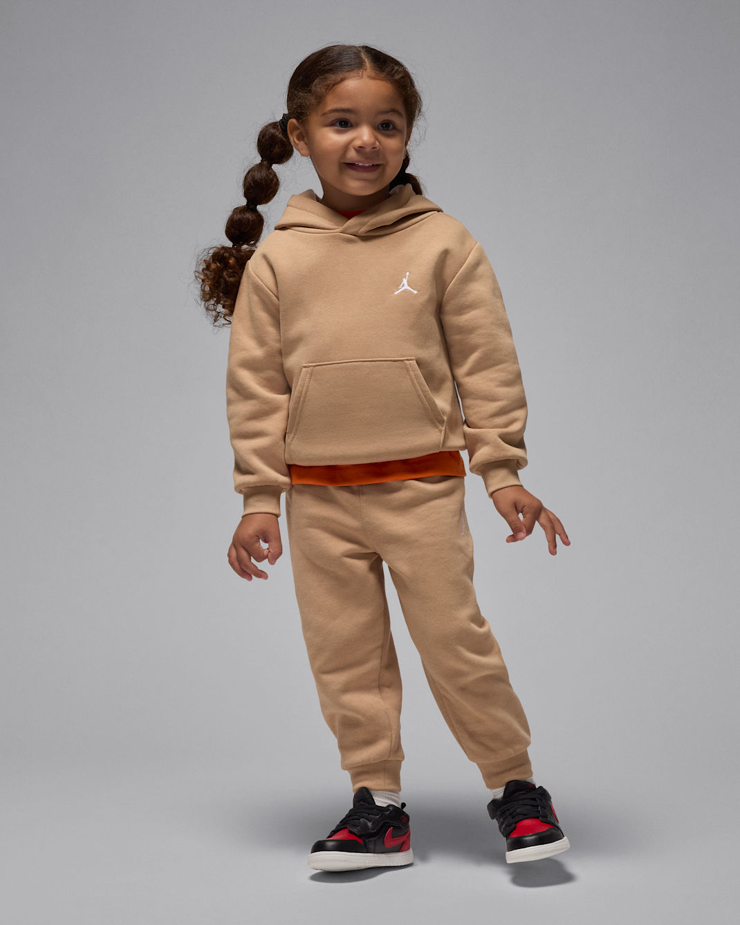 Jordan Brooklyn Fleece Toddler 2-Piece Pullover Hoodie Set - Hemp
