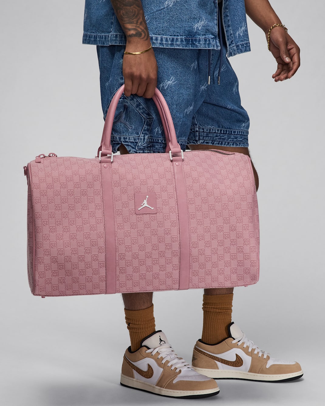 Jordan Monogram Duffle Bag (40L) - Pink Glaze